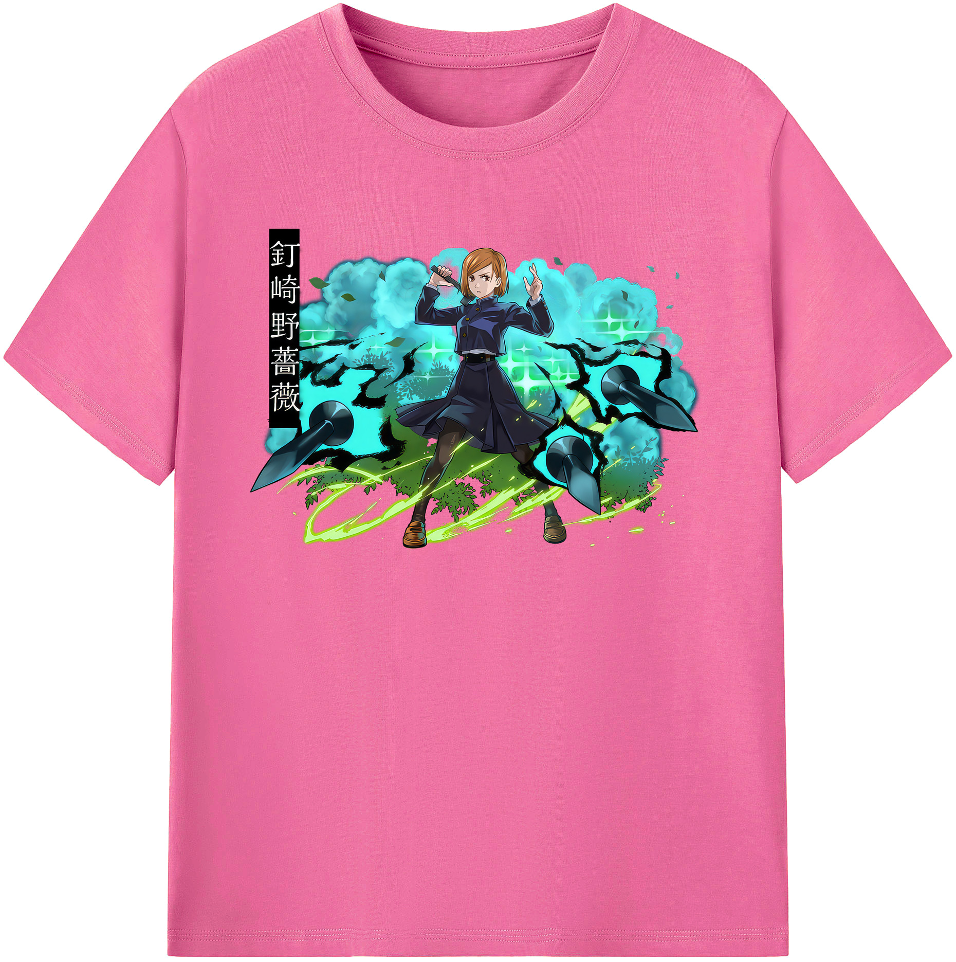（画像用） 呪術廻戦 Jujutsu Kaisen レディースカジュアルプリントTシャツ（綿100％）